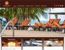 Tablet Screenshot of longbay-resort.com